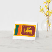 Sri Lanka vlag Kaart (Gele Bloem)