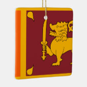 Sri Lanka vlag Keramisch Ornament (Rechts)