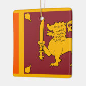 Sri Lanka vlag Keramisch Ornament (Links)
