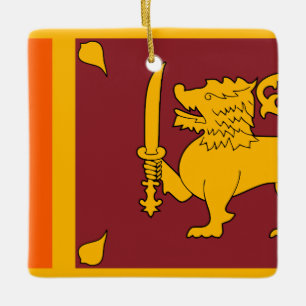 Sri Lanka vlag Keramisch Ornament