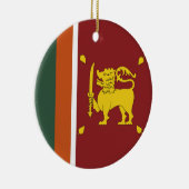 Sri Lanka vlag Keramisch Ornament (Rechts)