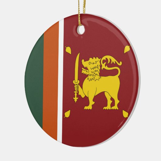 Sri Lanka vlag Keramisch Ornament (Links)