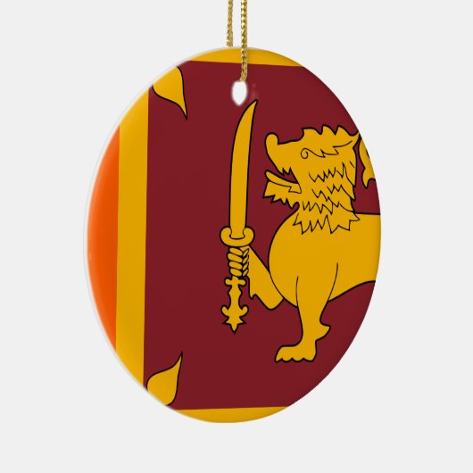 Sri Lanka vlag Keramisch Ornament (Rechts)