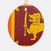 Sri Lanka vlag Keramisch Ornament (Links)