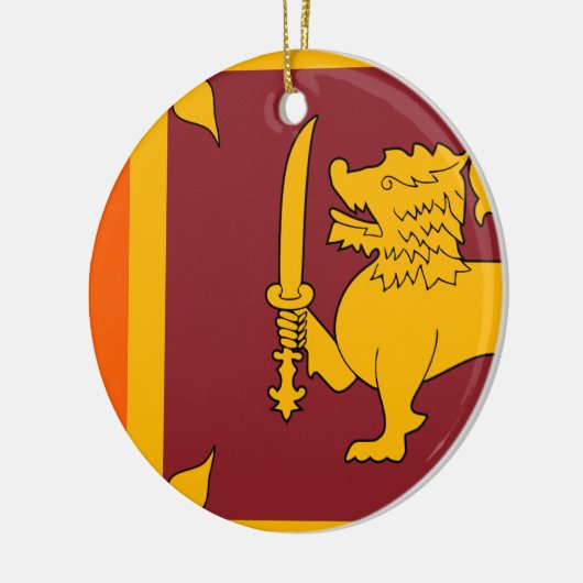 Sri Lanka vlag Keramisch Ornament (Links)