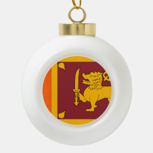 Sri Lanka vlag Keramische Bal Ornament