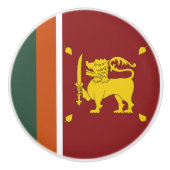 Sri Lanka vlag Keramische Knop (Voorkant)