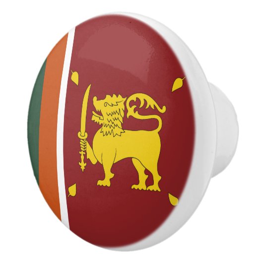 Sri Lanka vlag Keramische Knop (Rechts)