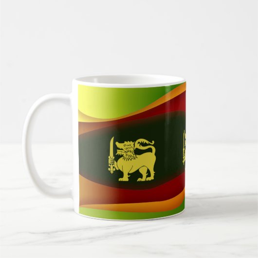 Sri Lanka vlag Koffiemok (Links)