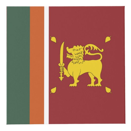 Sri Lanka vlag Kubus (Rechts)