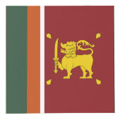 Sri Lanka vlag Kubus (Voorkant)