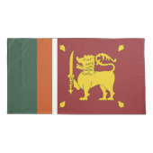 Sri Lanka vlag Kussensloop (Achterkant)