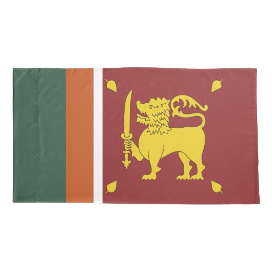 Sri Lanka vlag Kussensloop (Achterkant)
