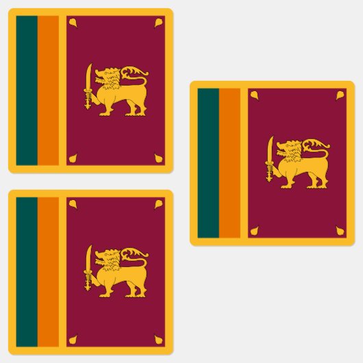 Sri Lanka-vlag Labels (Groep)