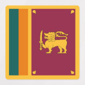 Sri Lanka-vlag Labels (Design 1)
