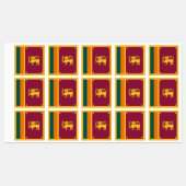 Sri Lanka-vlag Labels (Vel)