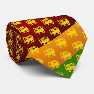 Sri Lanka Vlag Leeuw Stropdas