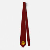 Sri Lanka Vlag Leeuw Stropdas (Voorkant)