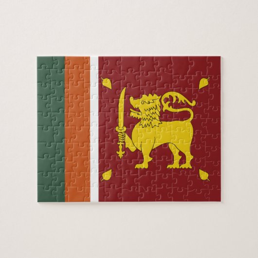 Sri Lanka vlag Legpuzzel (Horizontaal)