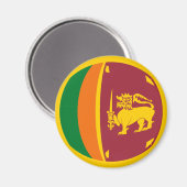 Sri Lanka Vlag Magneet (Voorkant / Achterkant)