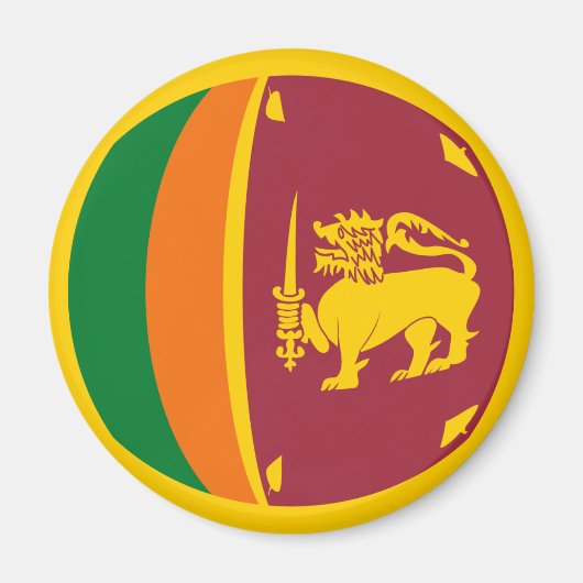 Sri Lanka Vlag Magneet (Voorkant)