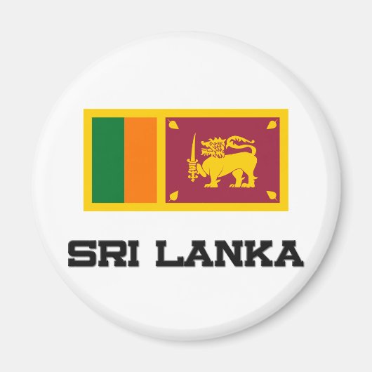Sri Lanka vlag Magneet (Voorkant)