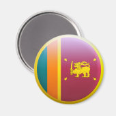 Sri Lanka vlag Magneet (Voorkant / Achterkant)