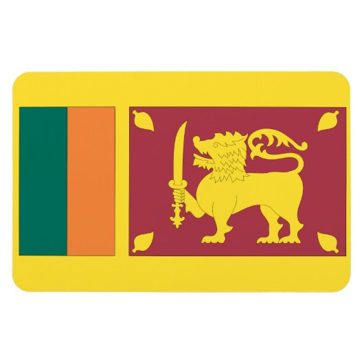 Sri Lanka vlag Magneet (Horizontaal)