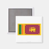 Sri Lanka vlag Magneet (Voorkant / Achterkant)
