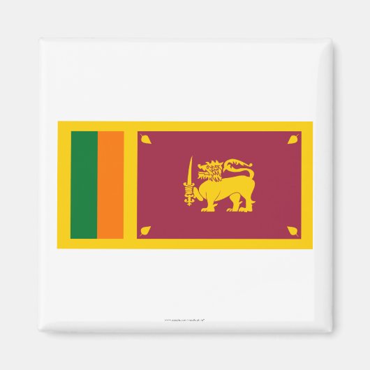 Sri Lanka vlag Magneet (Voorkant)