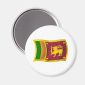 Sri Lanka Vlag Magneet (Voorkant / Achterkant)