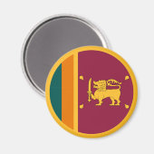 Sri Lanka-vlag Magneet (Voorkant / Achterkant)