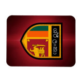 Sri Lanka vlag Magneet (Horizontaal)
