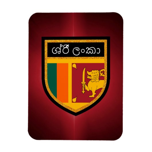 Sri Lanka vlag Magneet (Verticaal)