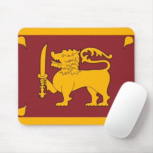 Sri Lanka vlag Muismat (Met muis)