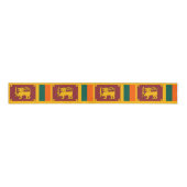 Sri Lanka Vlag Naadloos Lint, Vakantie / Sport Grosgrain Lint (Voorkant)