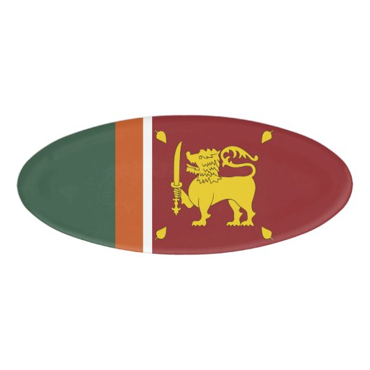 Sri Lanka vlag Naambadge (Voorkant)