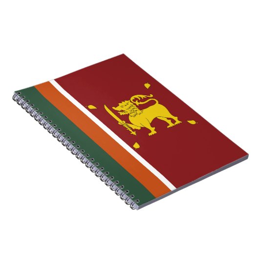 Sri Lanka vlag Notitieboek (Rechterzijde)