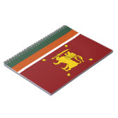 Sri Lanka vlag Notitieboek (Linkerzijde)