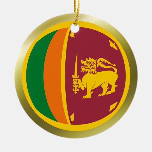 Sri Lanka Vlag Ornament (Voorkant)