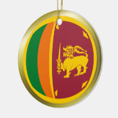 Sri Lanka Vlag Ornament (Links)