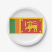 Sri Lanka vlag Papieren Bordje (Voorkant)