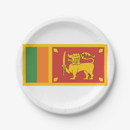Sri Lanka vlag Papieren Bordje (Voorkant)