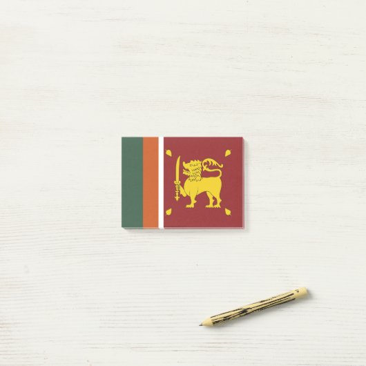 Sri Lanka vlag Post-it® Notes (Op bureau)