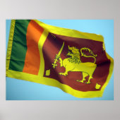 sri lanka vlag poster (Voorkant)