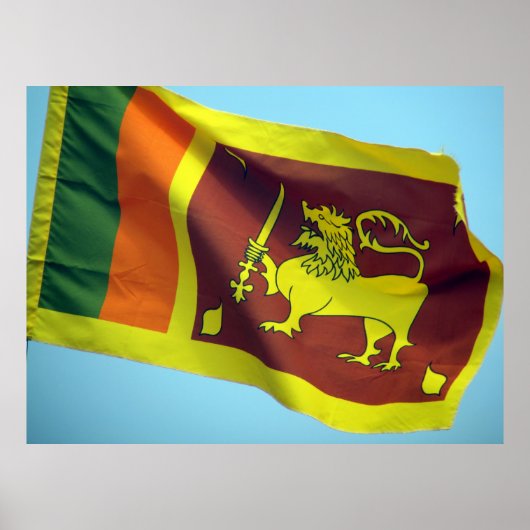 sri lanka vlag poster (Voorkant)