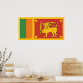 Sri Lanka vlag Poster (Keuken)