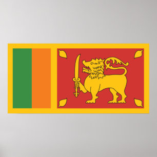Sri Lanka vlag Poster