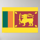 Sri Lanka vlag Poster (Voorkant)