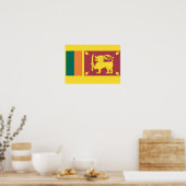 Sri Lanka vlag Poster (Keuken)